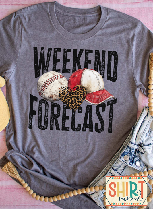 Weekend Forecast - Baseball Tee